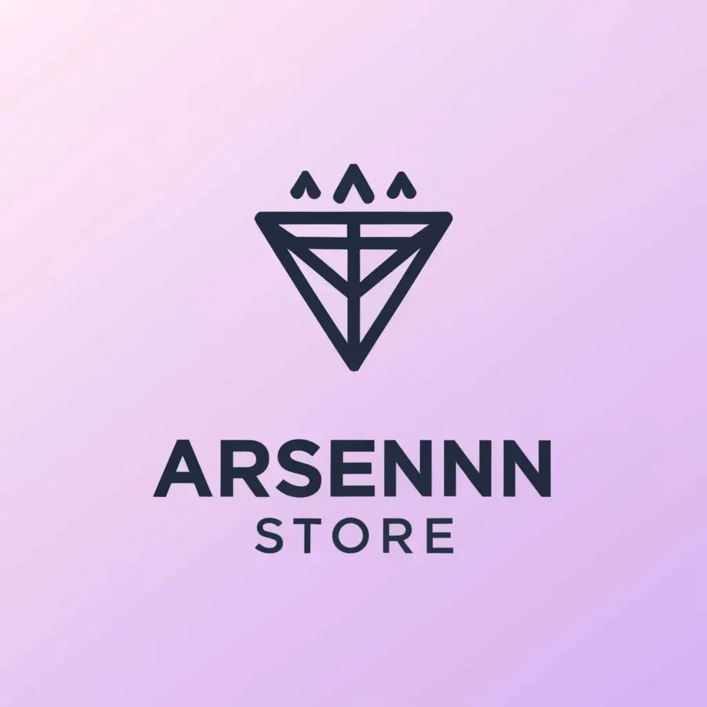 a logo design,with the text "ARSENN STORE", main symbol:Purple,Moderate,clear background