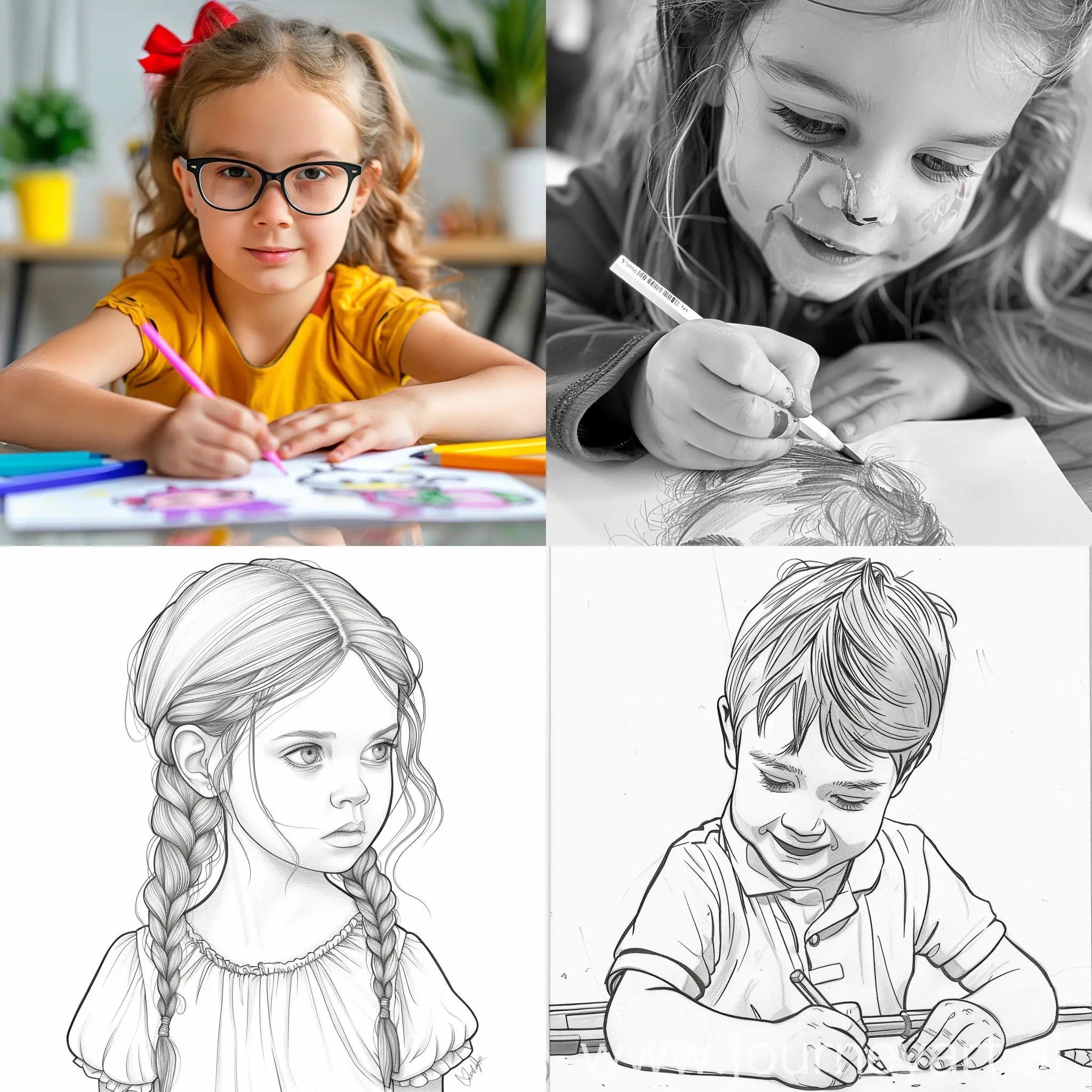 Vibrant-Model-Drawing-Coloring-for-8YearOld-Child