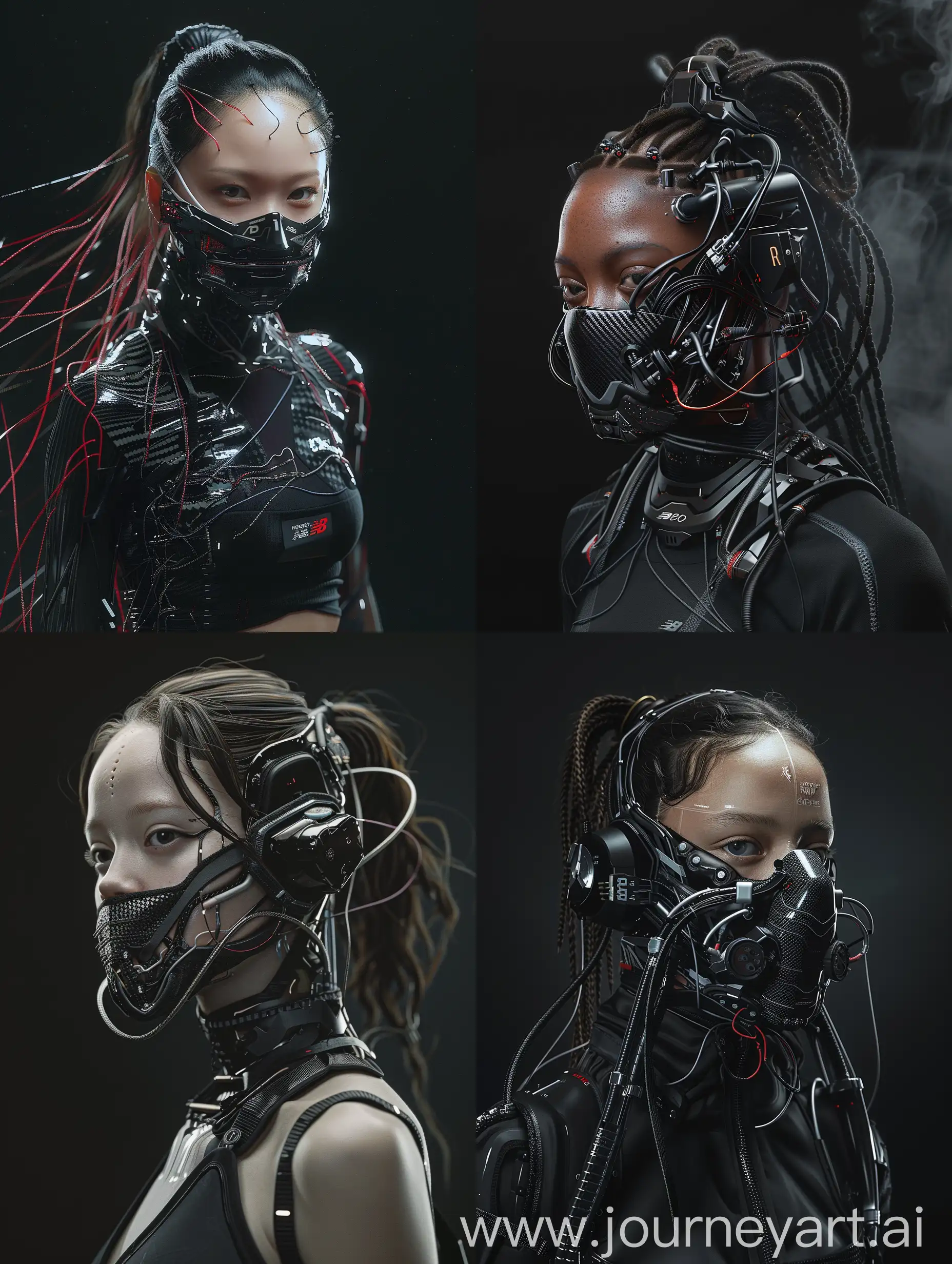 Futuristic-Cyberpunk-Woman-in-New-Balanceinspired-Cybernetic-Mask