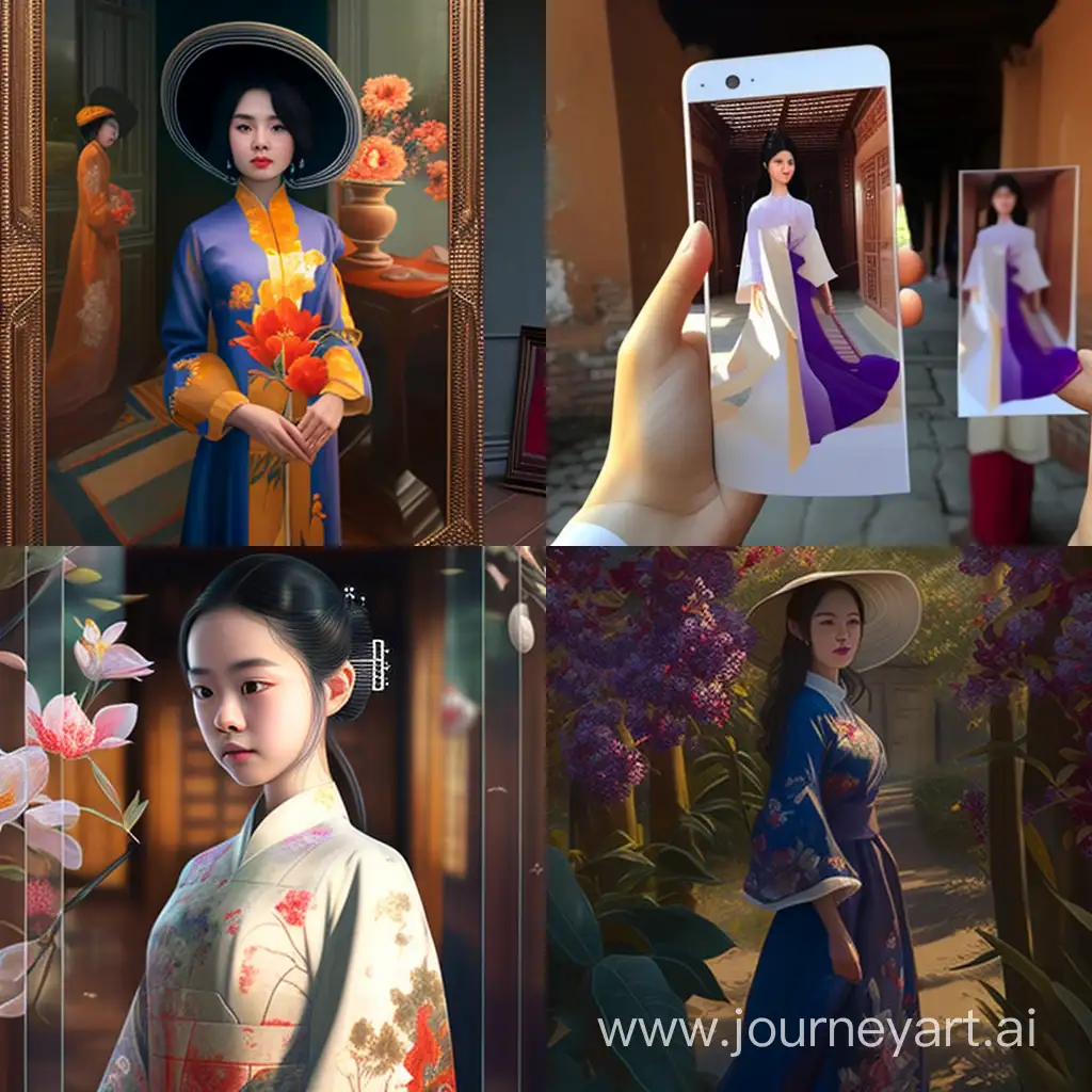 Vietnamese-Elegance-3D-Instagram-Portrait-of-a-Girl-in-Ao-Dai
