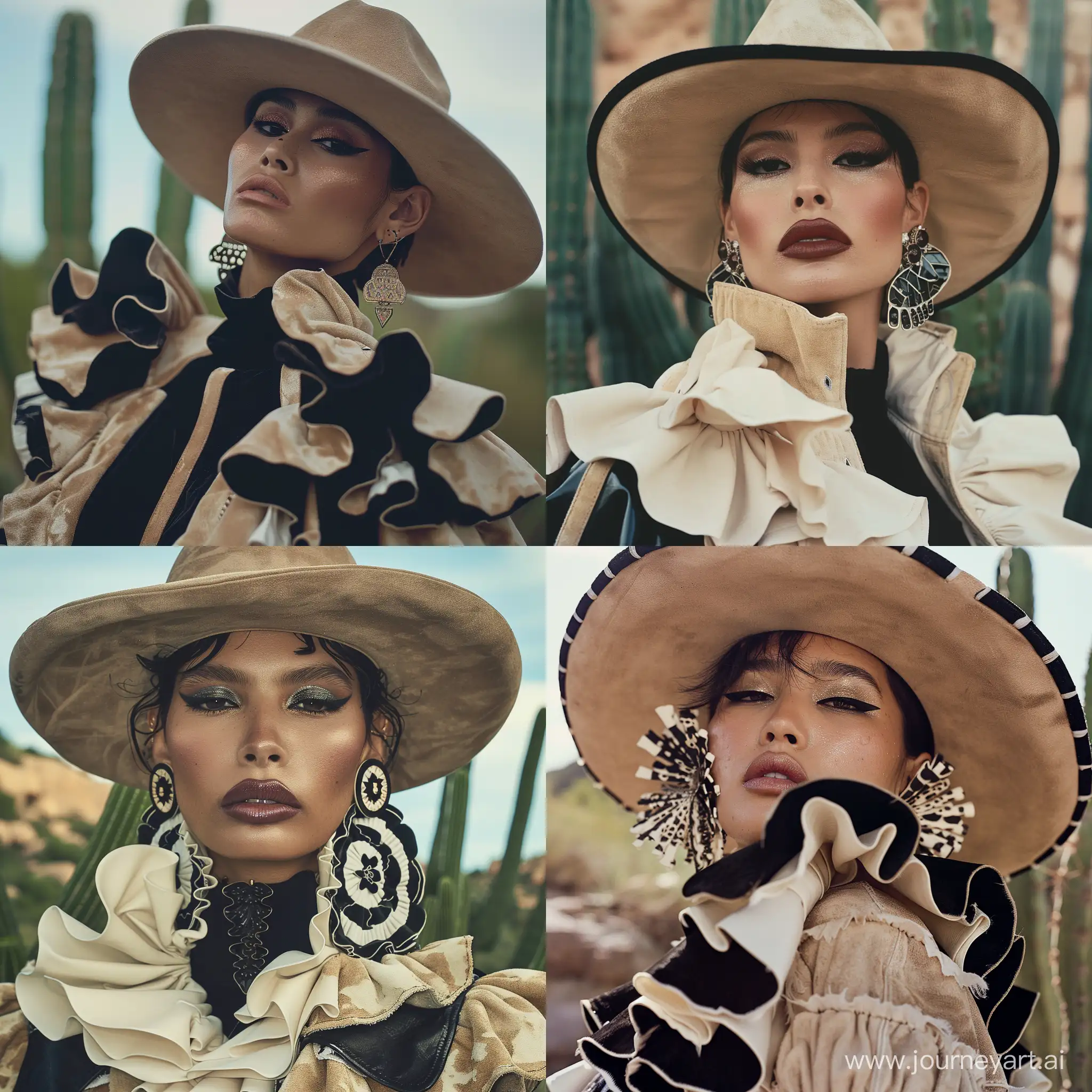 Gaucho-Aesthetics-90s-Model-with-Pouty-Lips-and-Huge-Earrings