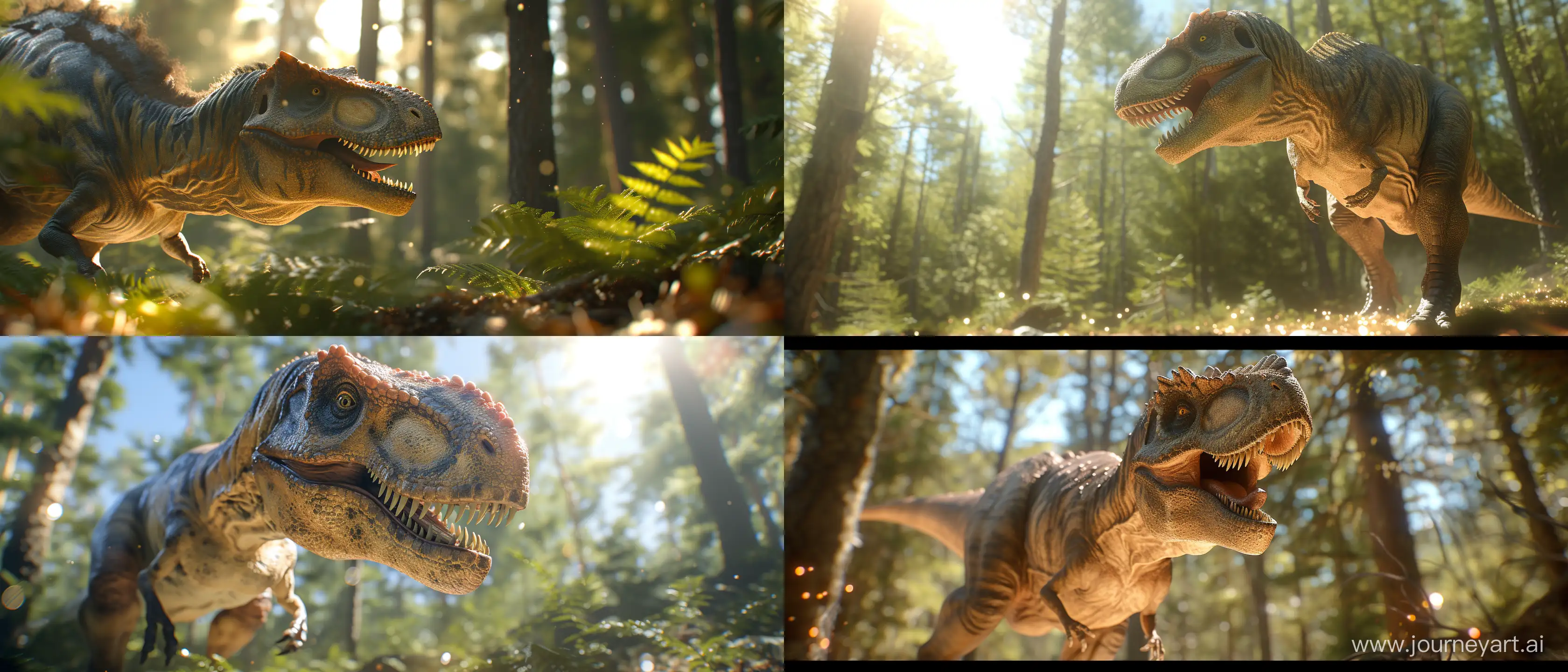 HyperRealistic-Dinosaur-Exploration-in-Lush-Forest