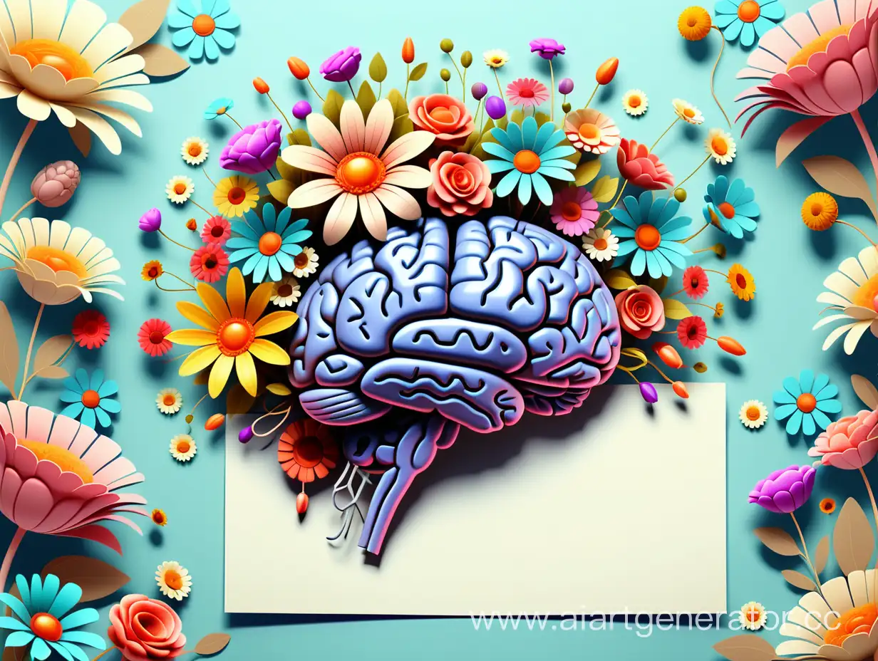 Bright-Floral-Brain-Postcard-Background