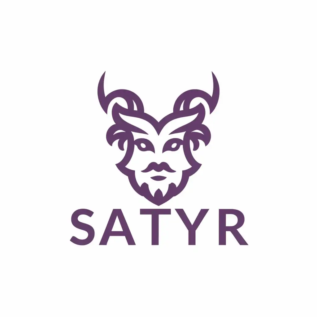 LOGO-Design-For-Baco-Enigmatic-Purple-Satyr-on-Crisp-White-Background