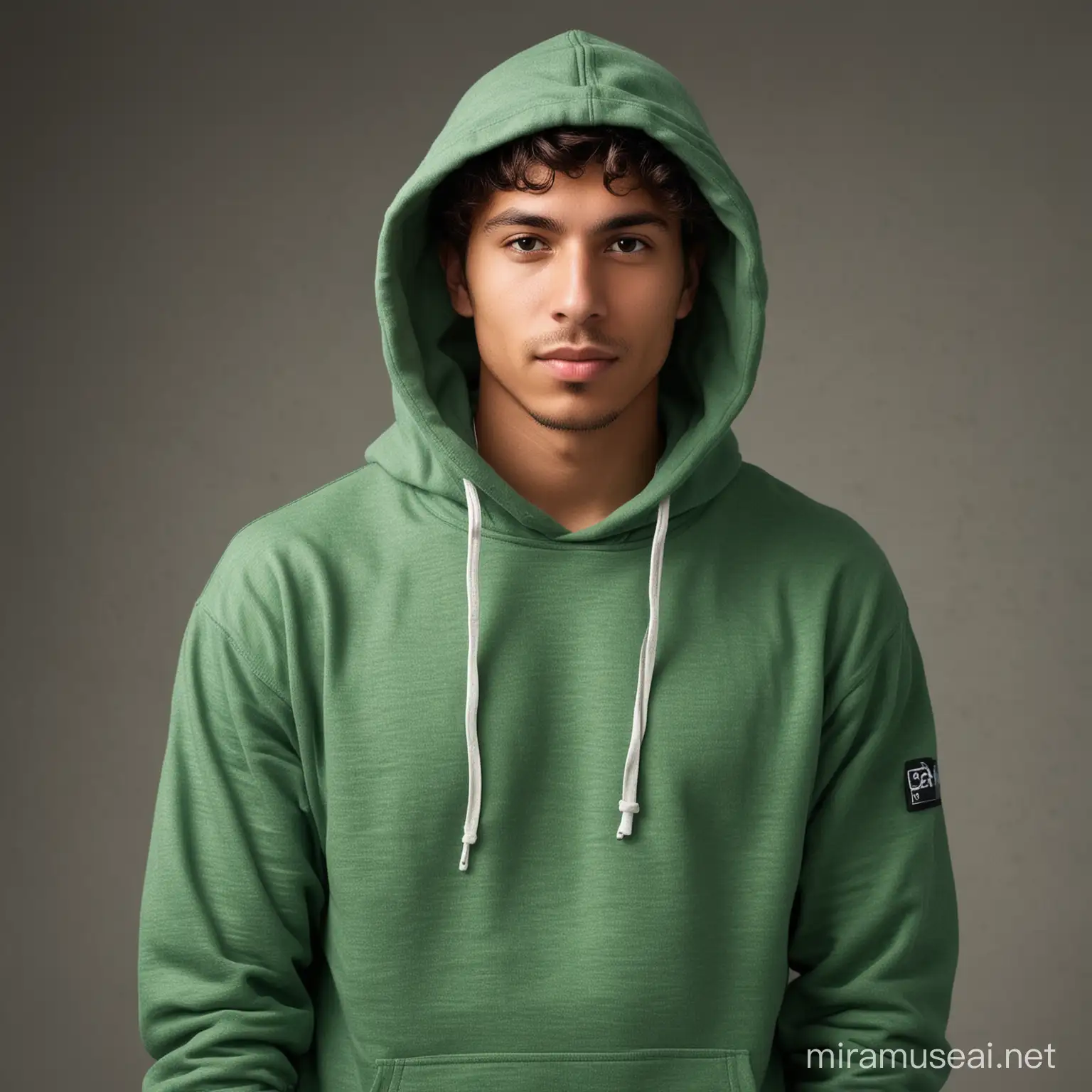 Surfer Chic in Green Hoodie Trendy Outfit for Theme Party