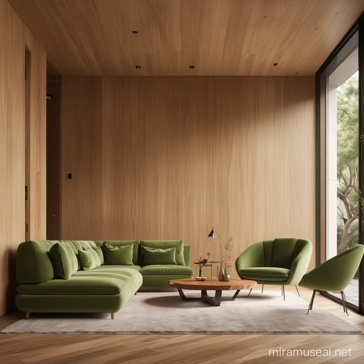 Futuristic Sofa in Elegant Armchair Design Lounge Group