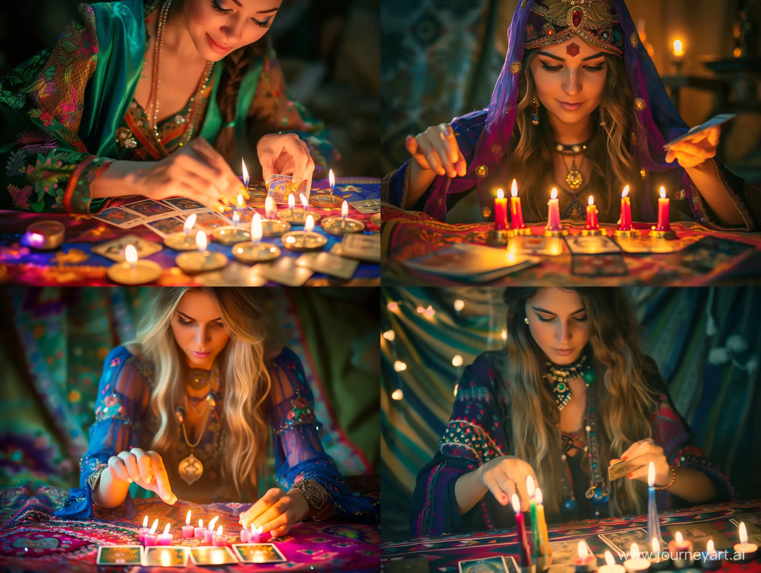 Colorful-Tarot-Card-Reading-by-a-Beautiful-Fortune-Teller