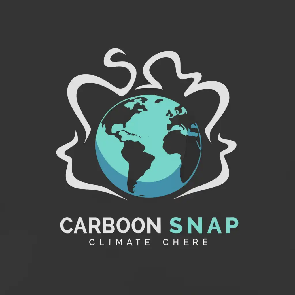 LOGO-Design-For-Carbon-Snap-Climate-Change-Symbolism-on-Clear-Background