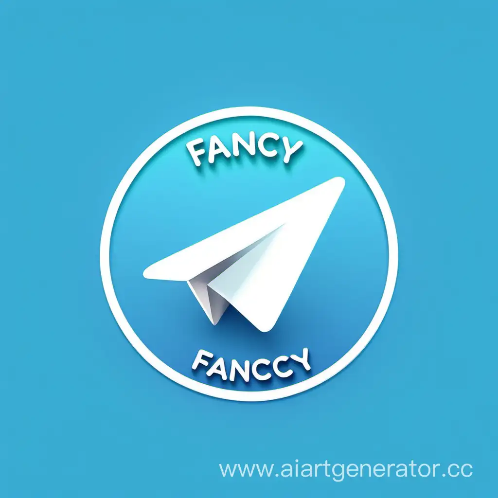 логотип для телеграмм канала с надписью FANCY