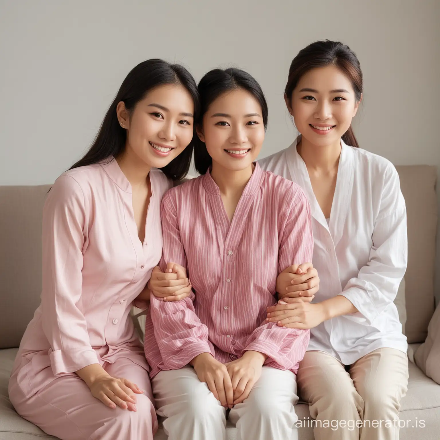 thee Asian Women, Beautiful, Faithful, care for Family