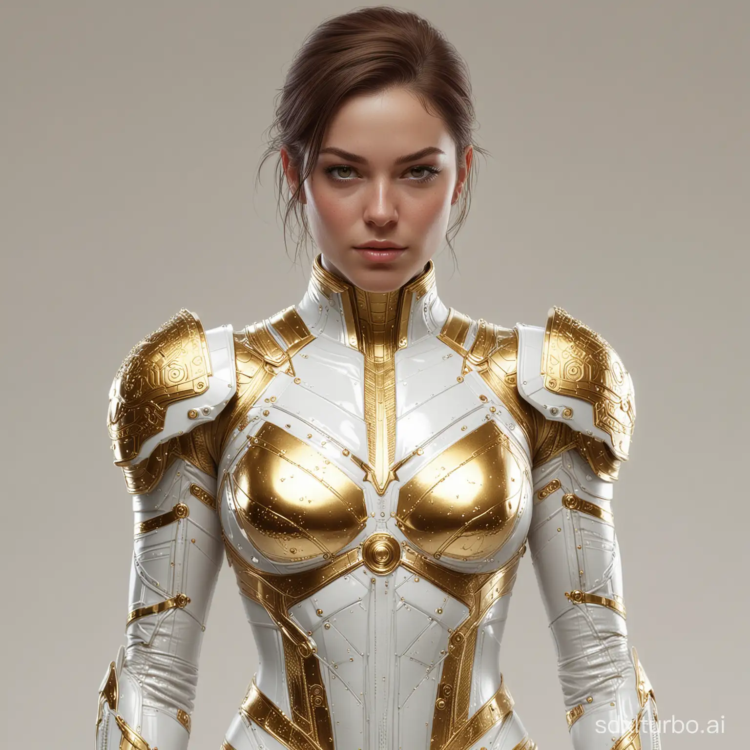 Marvelous-Female-Animal-Superhero-and-Brother-in-Intricate-White-Armor