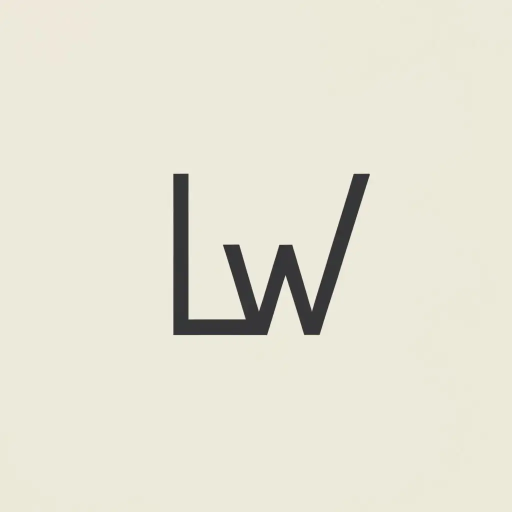 a logo design,with the text "LW", main symbol:minimalist letters,Moderate,be used in Travel industry,clear background
