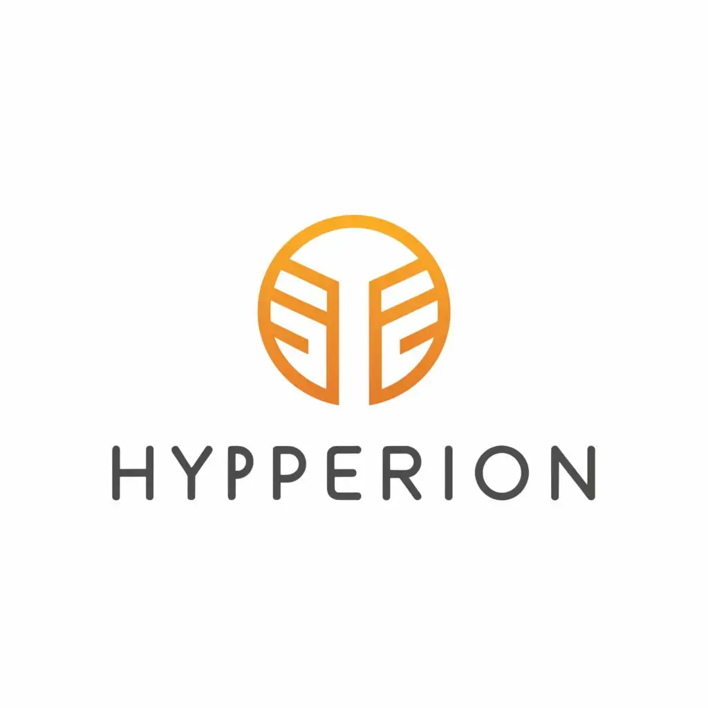 a logo design,with the text "Hyperion", main symbol:zeus, god, greek, sun, light,Moderate,be used in Technology industry,clear background