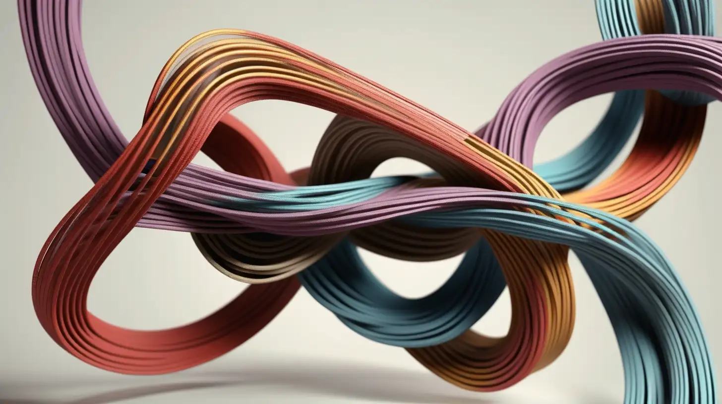 Illustration of String Theory Convergence of 3D Strings