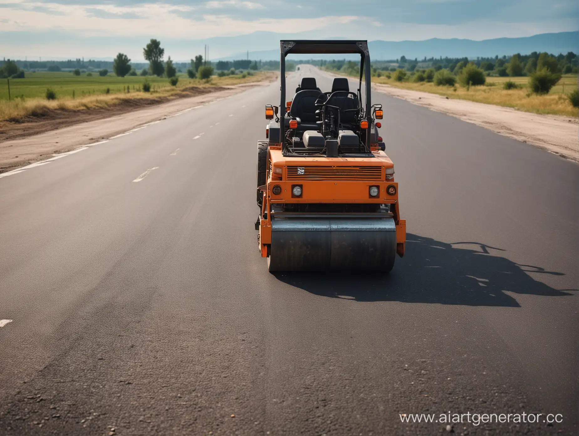 Private-Sector-Asphalt-Rolling-Cinematic-Roller-on-the-Road
