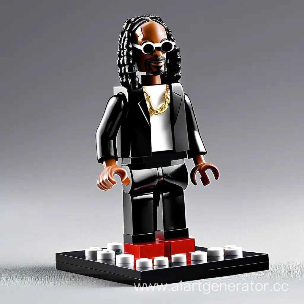Rapper Snoop Dogg action figure from the Lego collection
