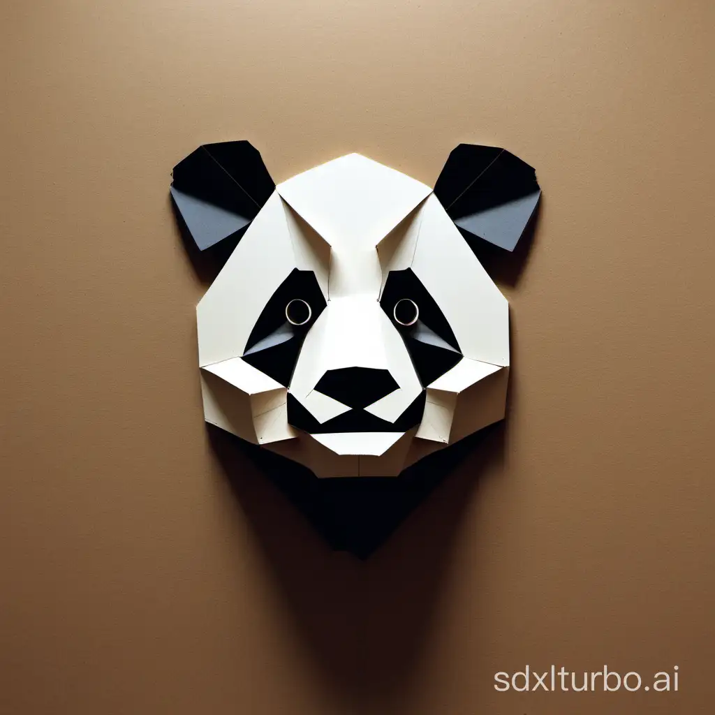 Abstract-Portrait-Cardboard-Panda