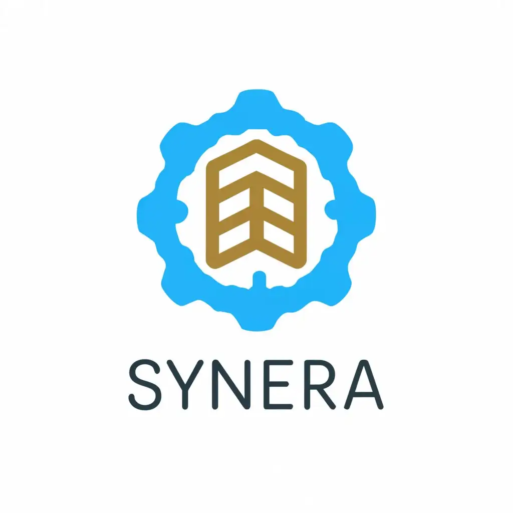 a logo design,with the text "SYNERA", main symbol:Business Scope:
Multi-Service Solutions for Government Contracting:
-Administrative Management and General Management Consulting Services
-Facilities Support Services
-Janitorial Services
-Landscaping Services
-Poured Concrete Foundation and Structures
-Water pumping or lift station construction
-Painting and Wall Covering
-Security,Moderate,clear background