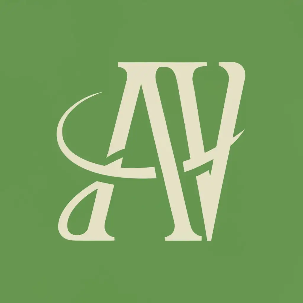 logo, the letter A and V, with the text "ArtVerse", typography, be used in Retail industry