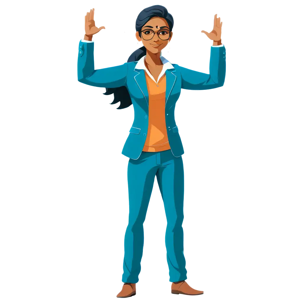 HighQuality-PNG-Image-of-an-Indian-School-Teacher-in-TPose-Capturing-Cultural-Representation-in-2D-Vector-Art