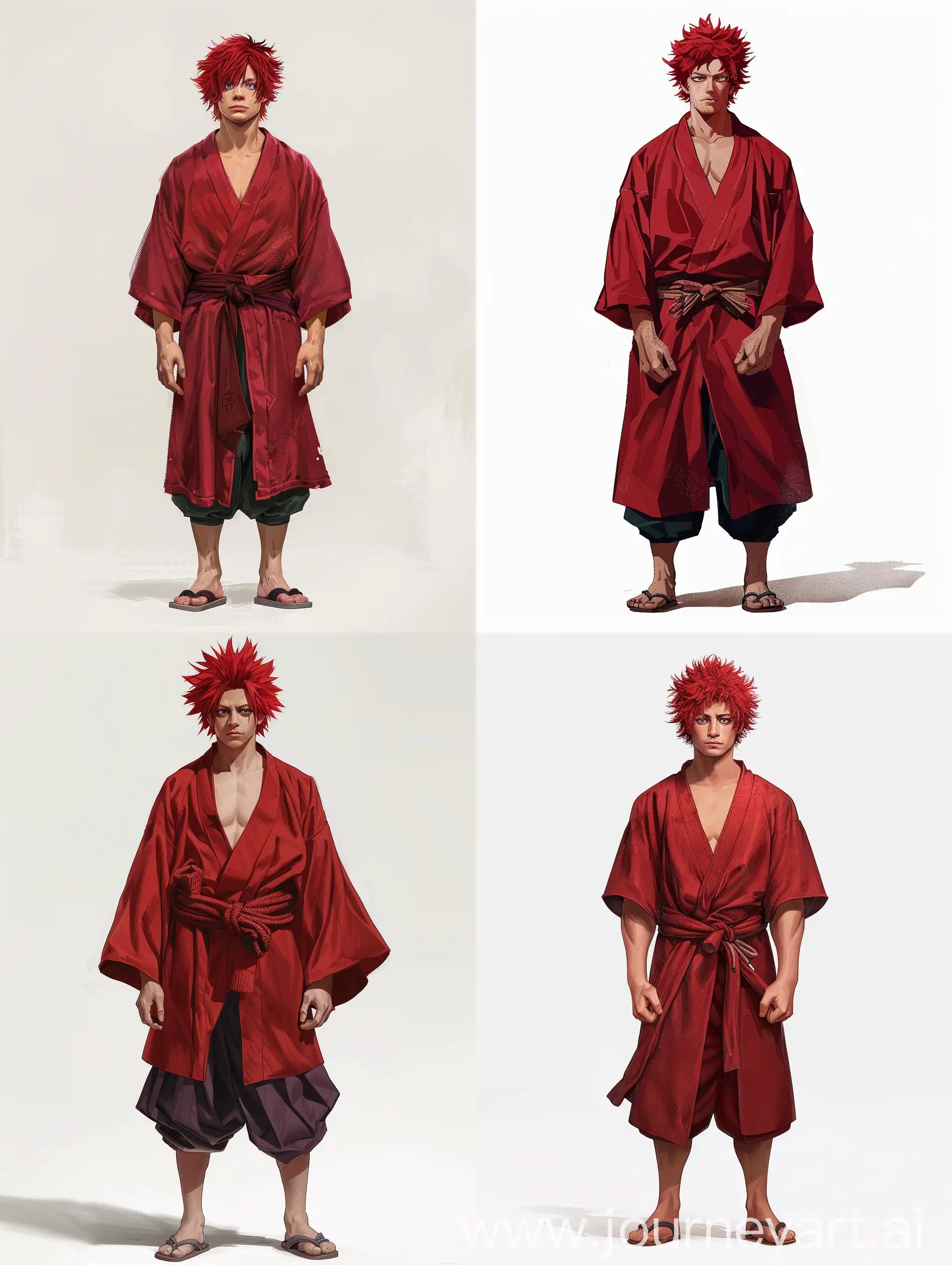 RedHaired-Man-in-My-Hero-Academia-School-Robes-Portrait