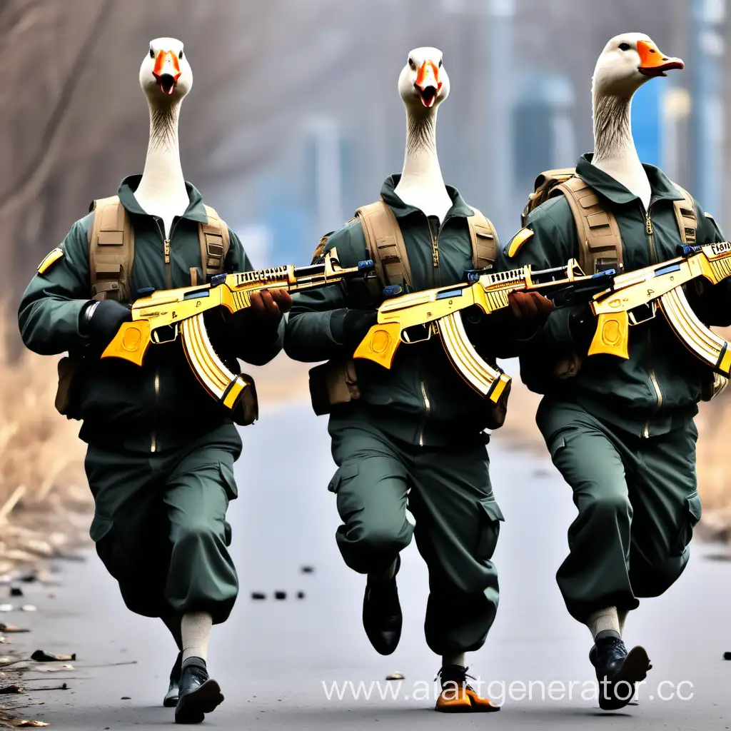 Golden-AK47-Squad-of-Geese-in-Action
