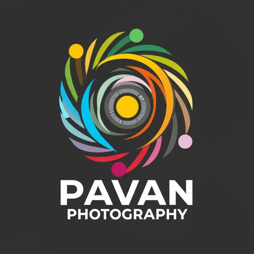 a logo design,with the text "pavan photography", main symbol:colour colour,Moderate,clear background