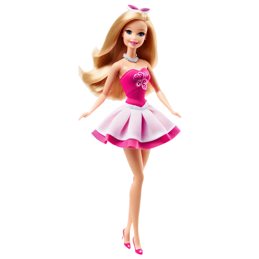 Adorable-PNG-Image-of-a-Cute-Barbie-Doll-Enhancing-Online-Presence-with-HighQuality-Visual-Content