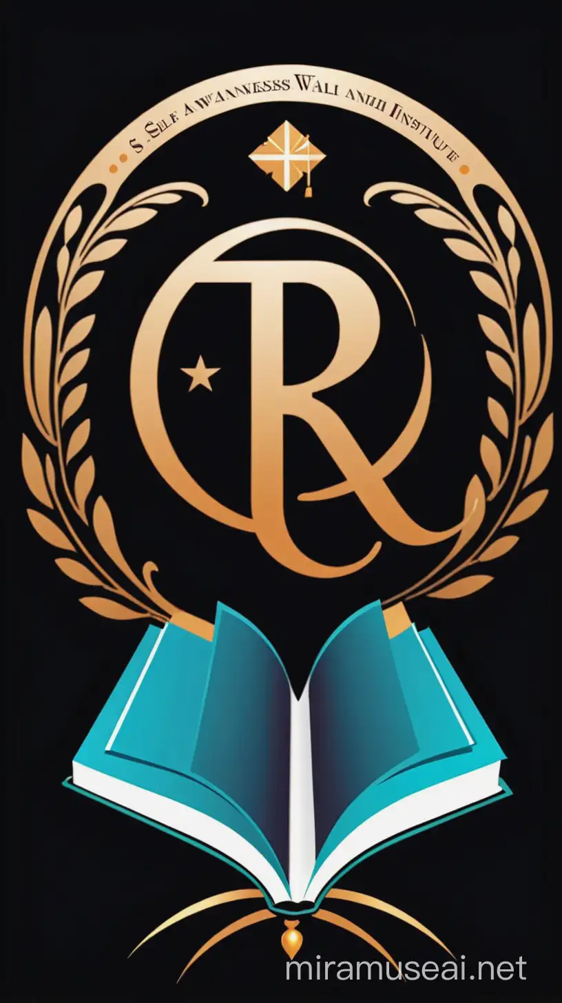 SelfAwareness and Wealth Education Institute Logo Featuring R Book