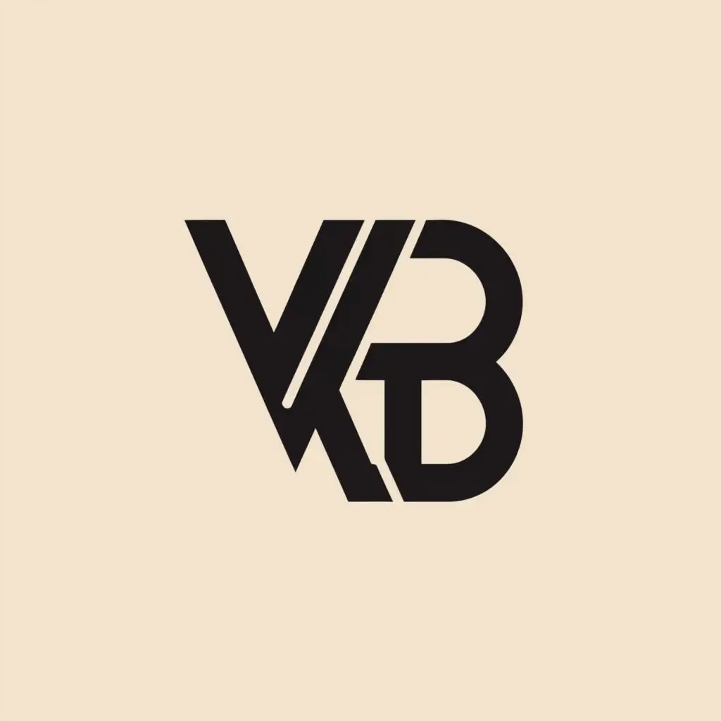 a logo design,with the text "VersaBot", main symbol:VB,Minimalistic,clear background