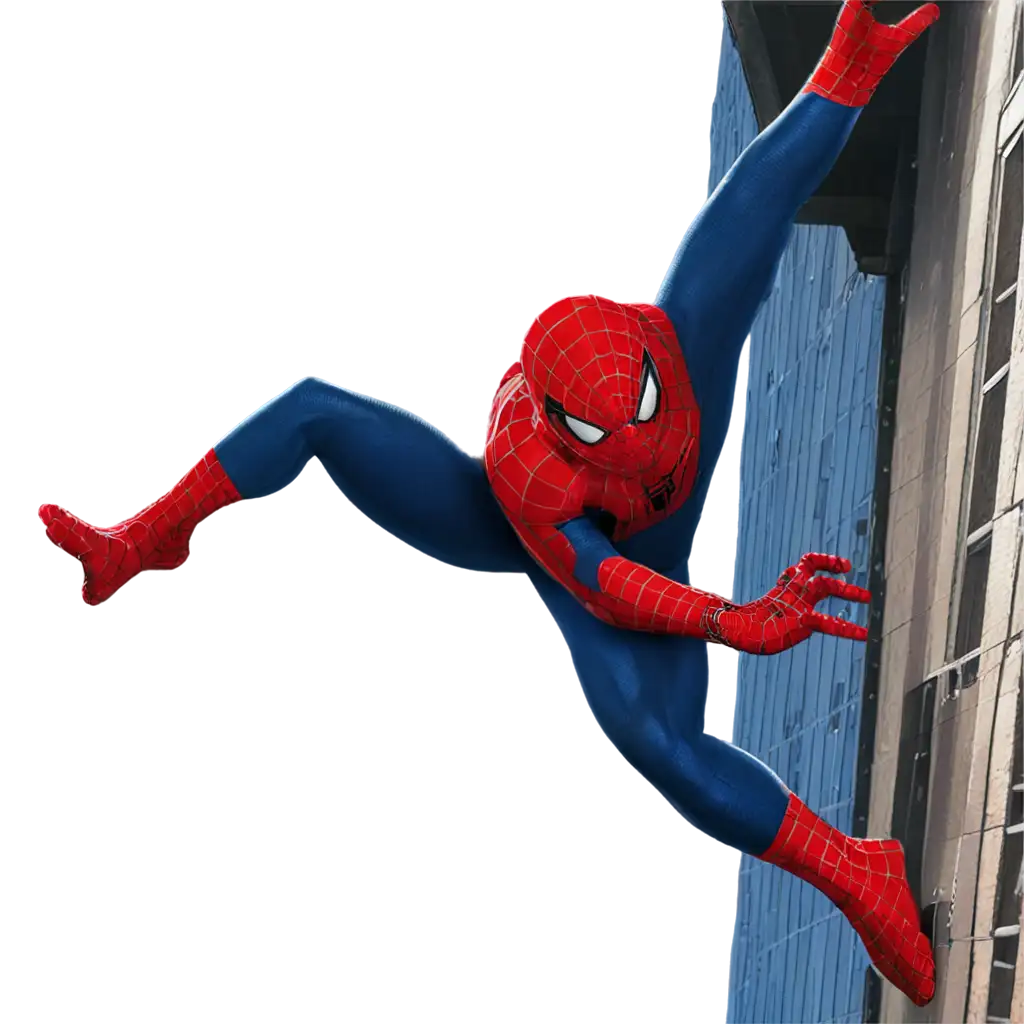 spiderman climb building