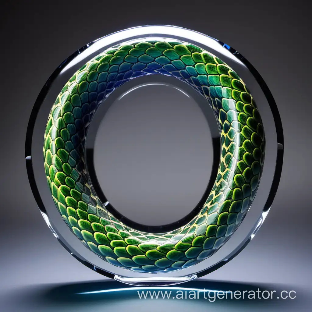 Elegant-Glass-Serpent-Sculpture