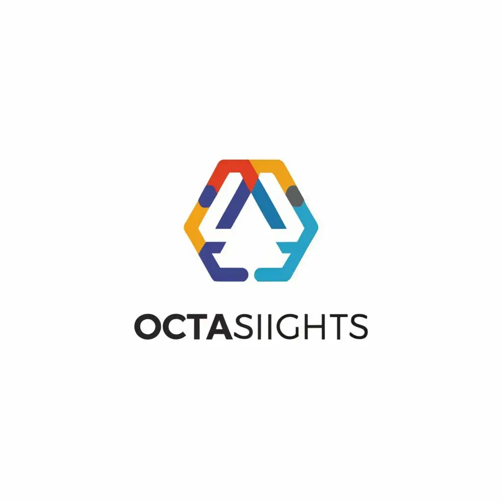 a logo design,with the text "Octasights", main symbol:analytics platform,Minimalistic,clear background