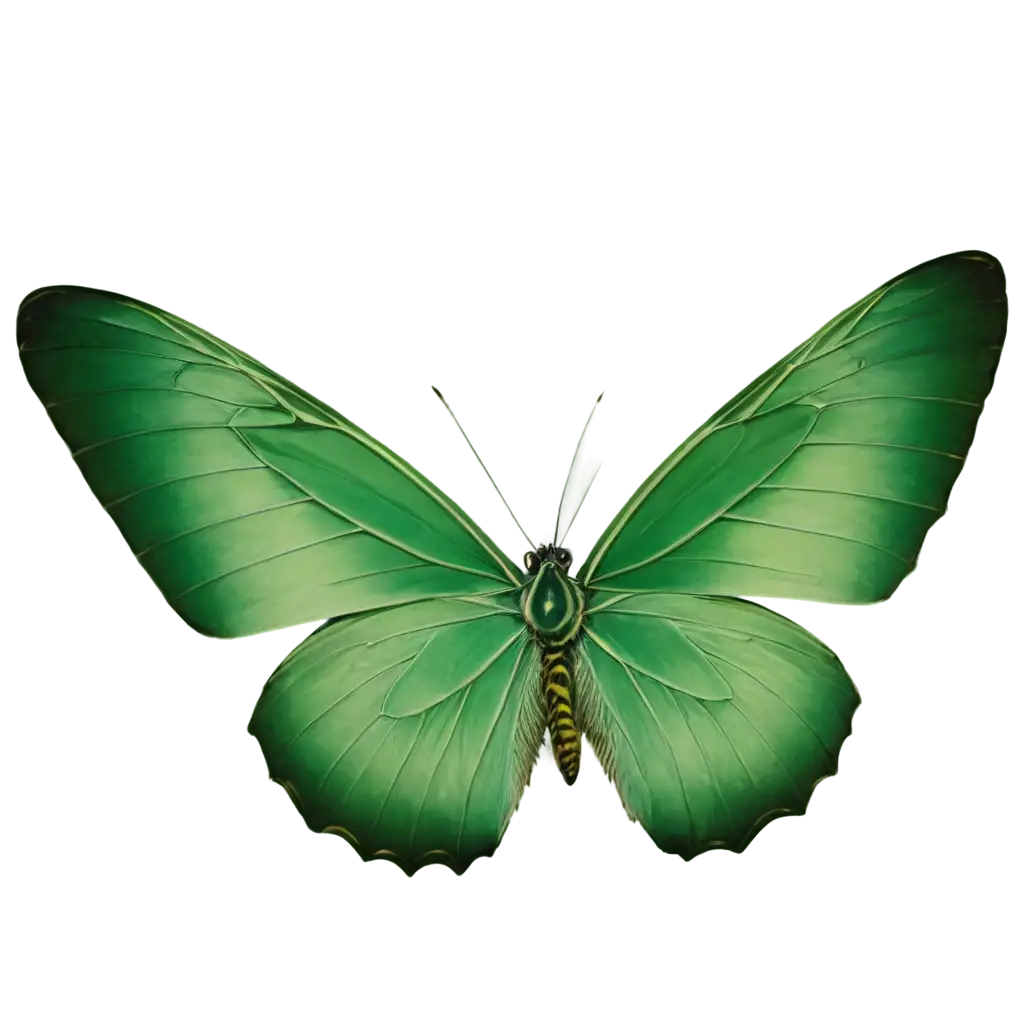 green butterfly 