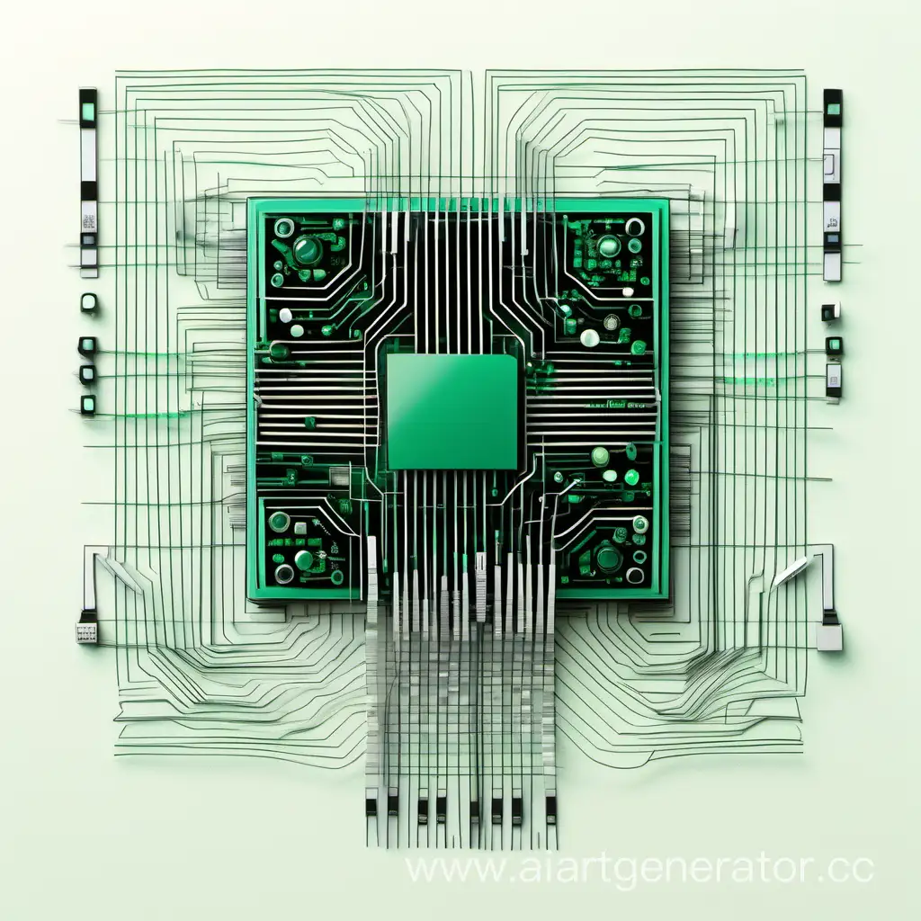 Emerald-Green-Salad-AvantGarde-Informatics-Drawing-with-Microchips-and-Wires