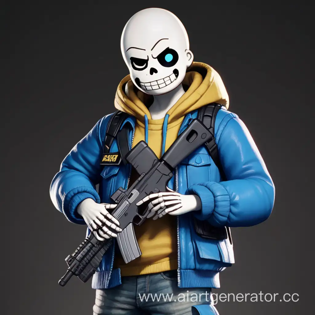 Sans-from-Undertale-Cosplaying-in-PUBG-Battle-Royale