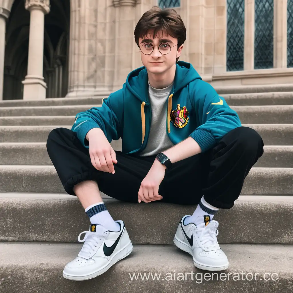Harry Potter in Nike sneakers