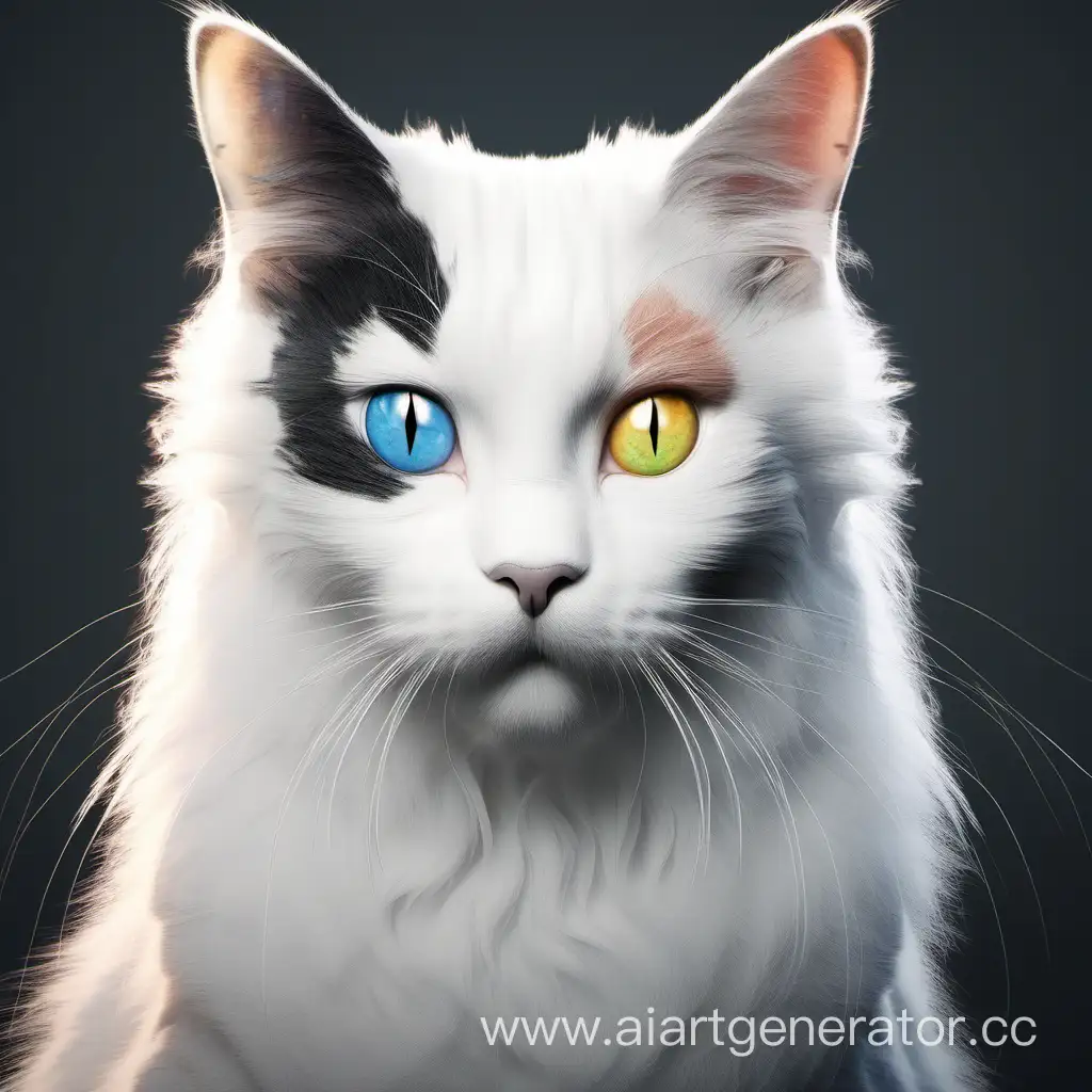 Unique-Cat-with-Striking-Coloring-and-Heterochromia-Captivating-Concept-Art