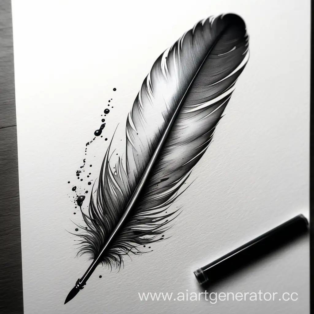 Realistic-Feather-and-Ink-Drawing-Illustration