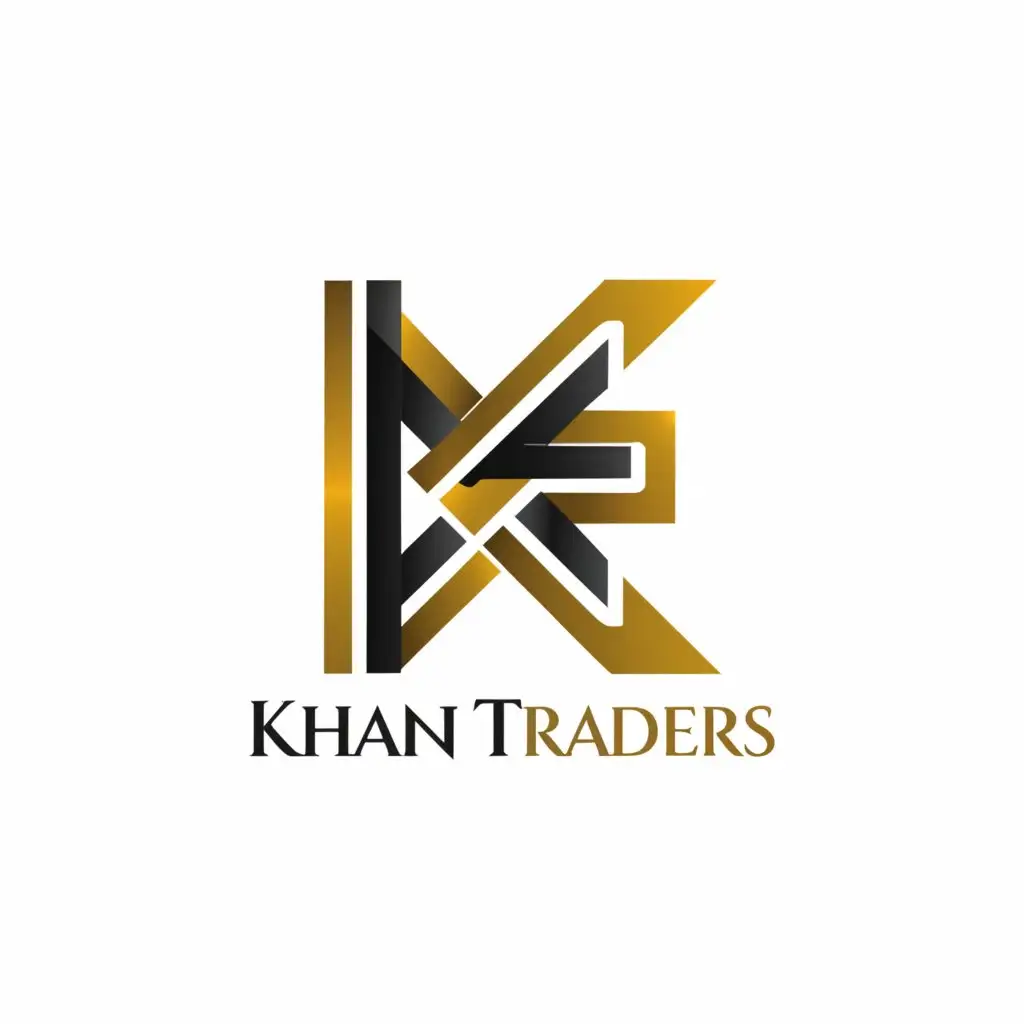 a logo design,with the text "Khan Traders", main symbol:KT,complex,clear background