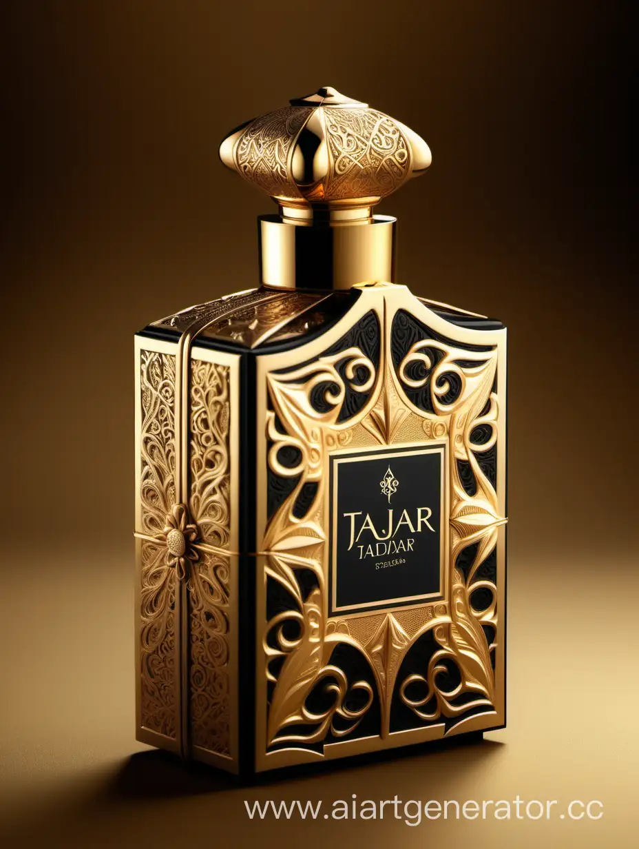 Luxurious-TAJDAR-Perfume-Box-Elegant-Gold-Design