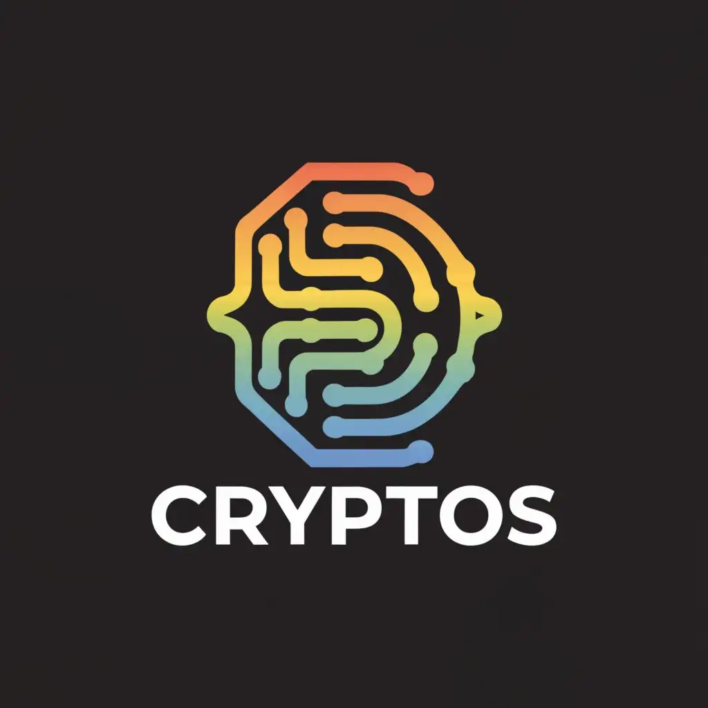a logo design,with the text 'cryptos', main symbol:a disk with a merkle tree on its side so the disk looks like a capital C,Moderate,be used in Construction industry,clear background