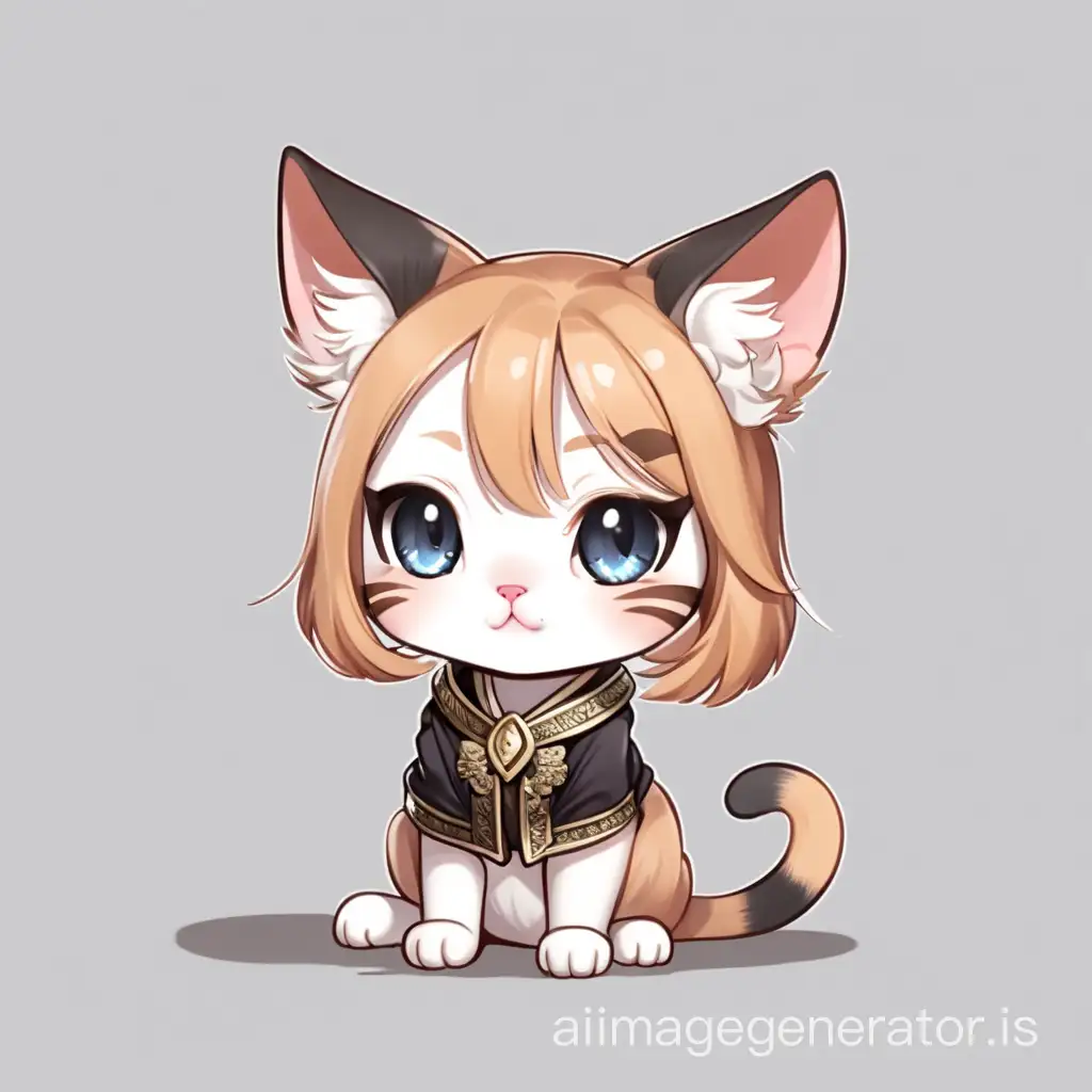 Cute-Chibi-Female-Cat-Playful-and-Adorable-Cartoon-Kitten-Art