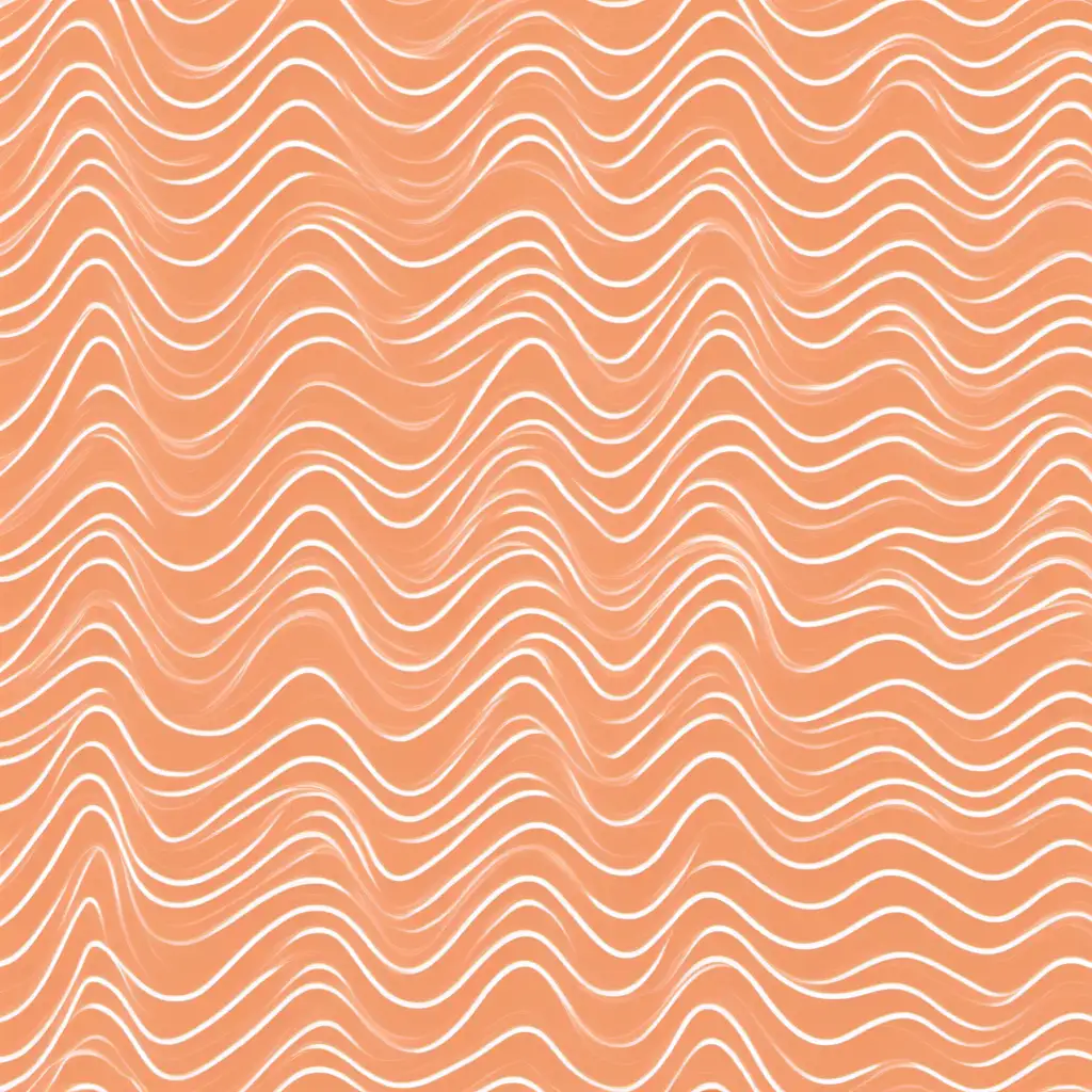 a peach color with swirly chevron pattern