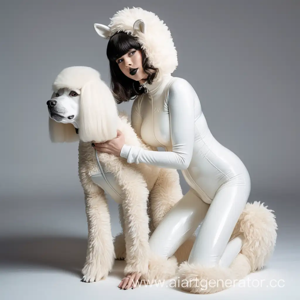 Latex-Dog-Girl-in-Furry-Costume-Surreal-Fantasy-Portrait