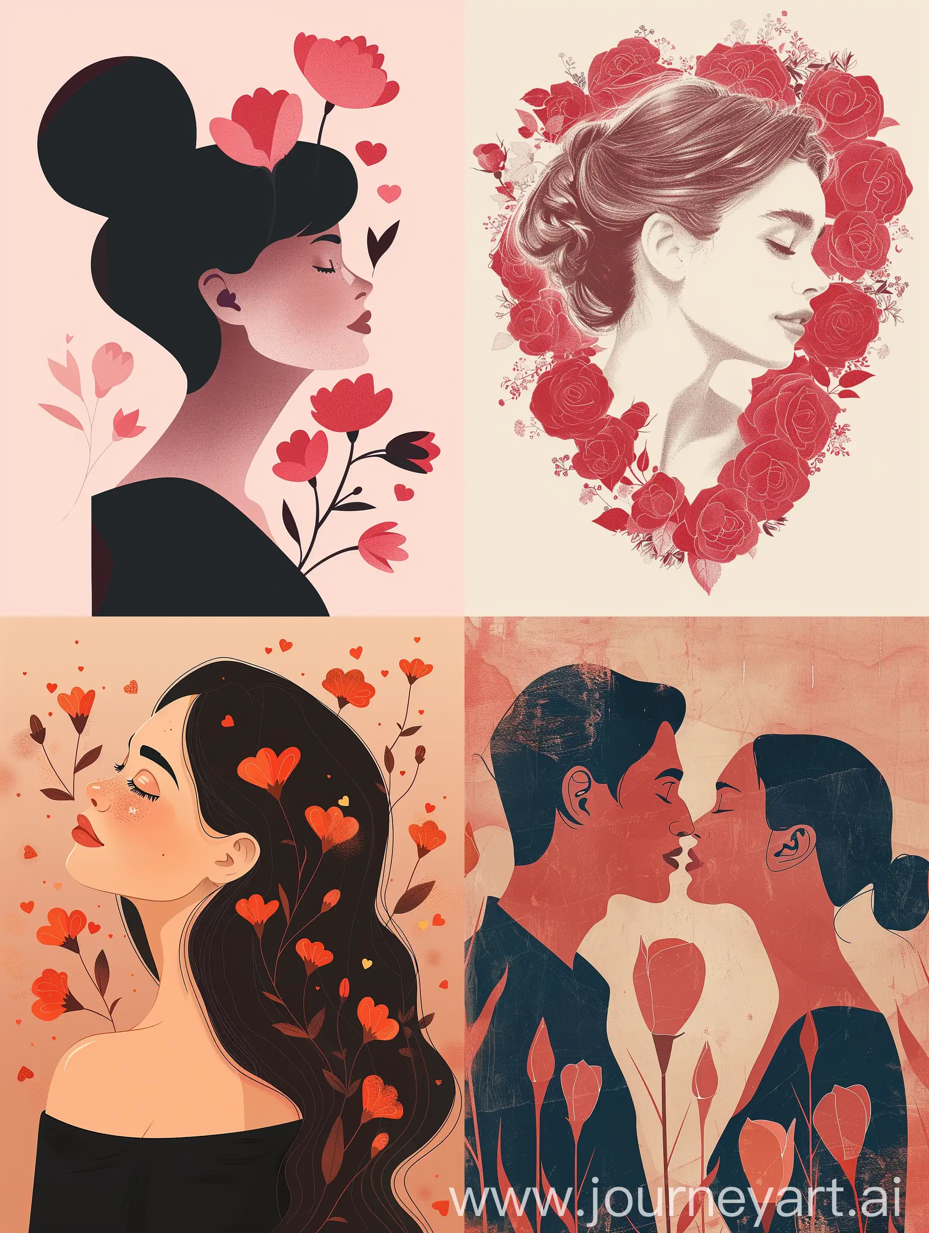 Design a real romantic image to celebrate International Women's Day