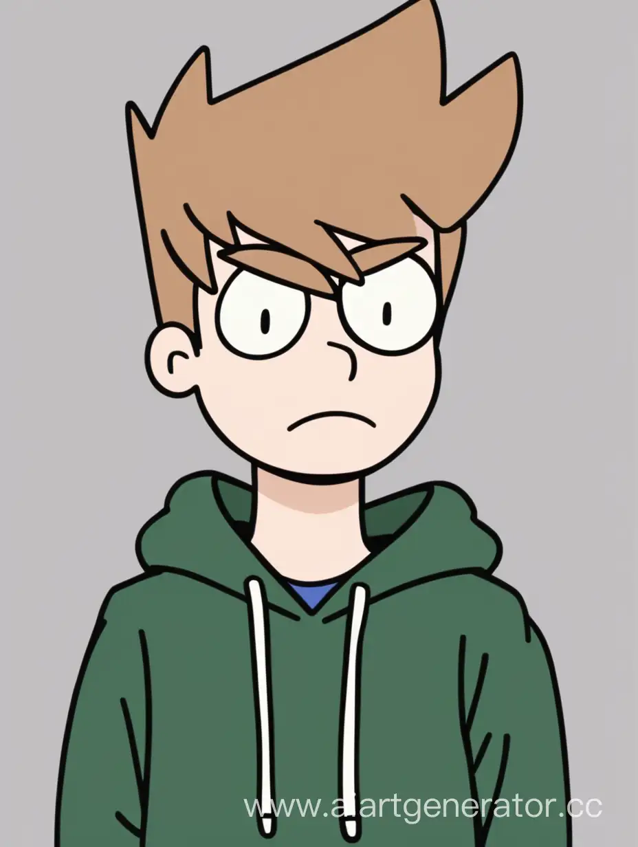 Patrick from Eddsworld Character Portrait Artwork | AI Art Generator