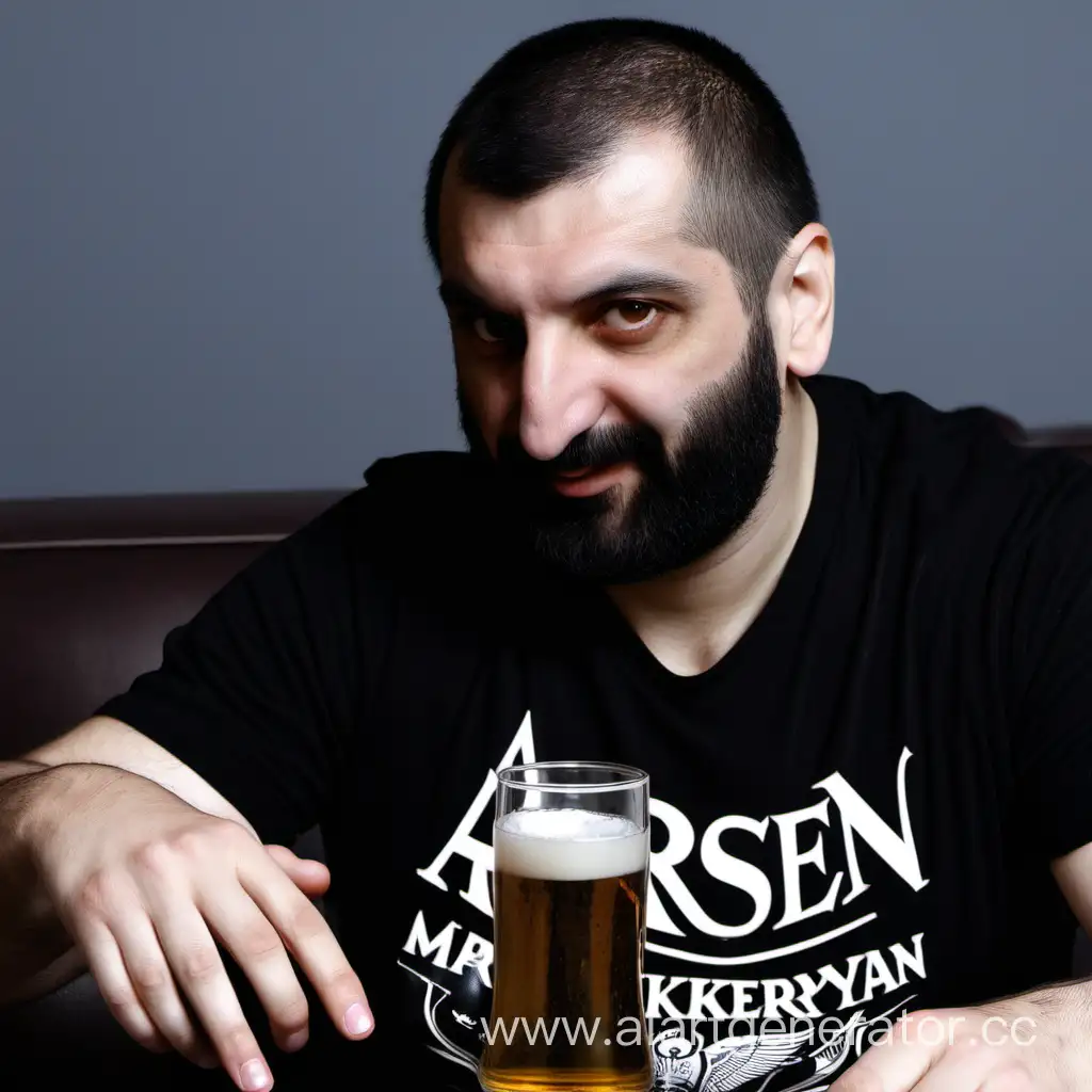 Arsen-Markeryan-Enjoying-a-Refreshing-Beer