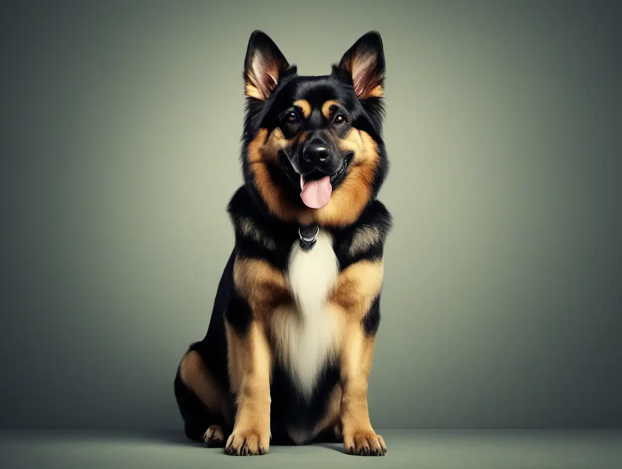 Adorable German Shepherd Dog Wallpaper