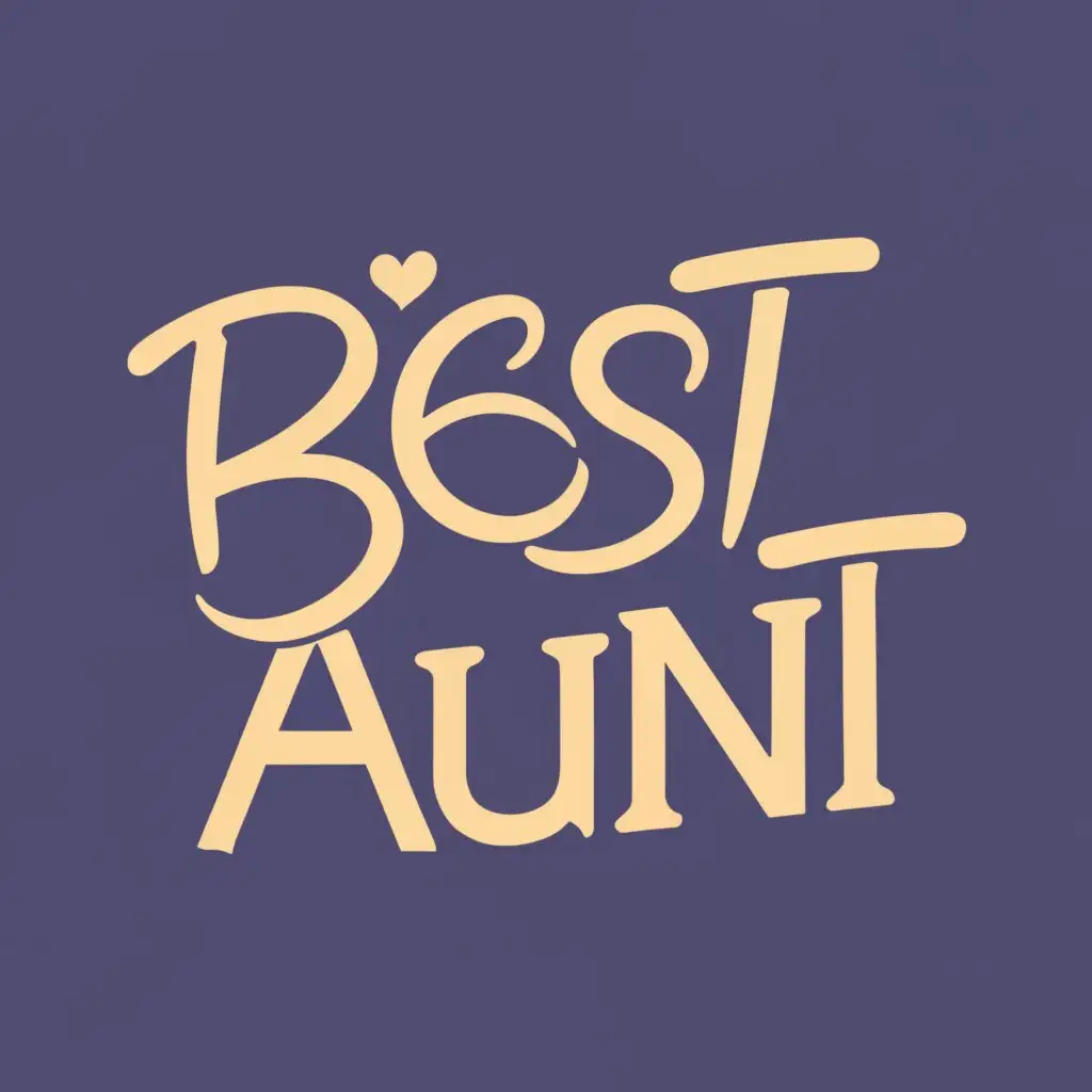 logo, Best aunt, with the text "Best aunt", typography, be used in Travel industry